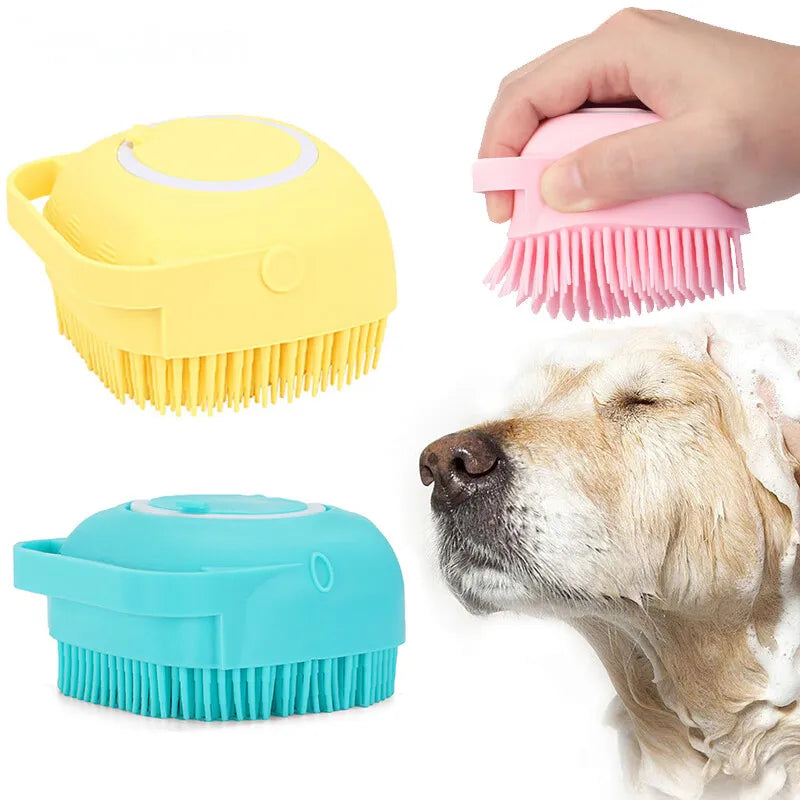 Soapy Silicone Pet Bath Brush